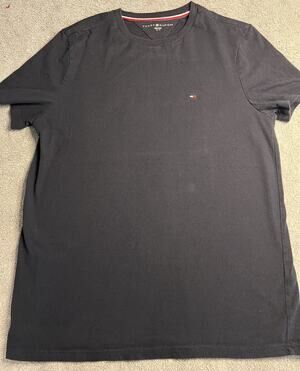 Tommy. Hilfiger Core Crew Neck T- Shirt Blue Men’s Size Small Short Sleeve
